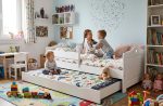 Detská posteľ Emka PW 200x90 cm – masívna borovica moderný dizajn pohľad 6
