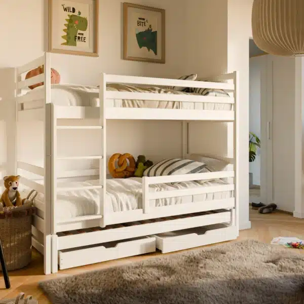Detská posteľ LAKY LB 25 Biela 200x90