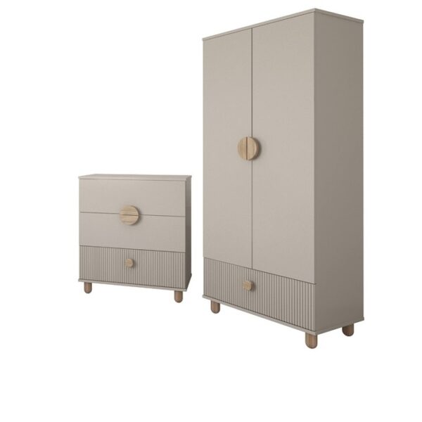 Zostava nábytku 2ks - LOUFIT  kašmír