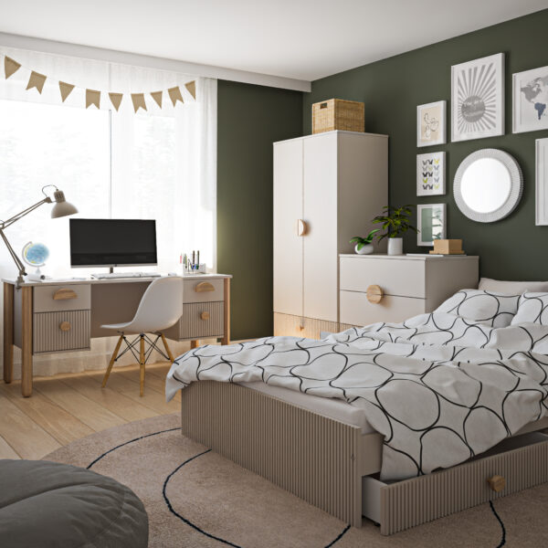 Detská posteľ Loufit kašmír