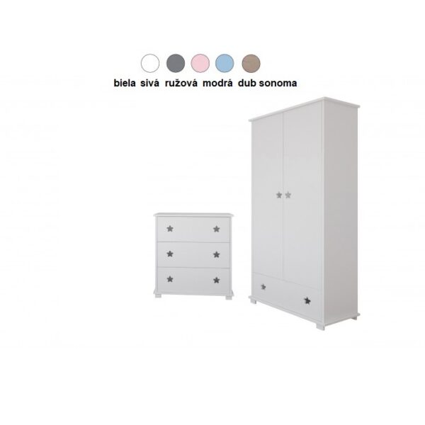 Zostava nábytku 2 ks - HVIEZDA  (výber farieb)